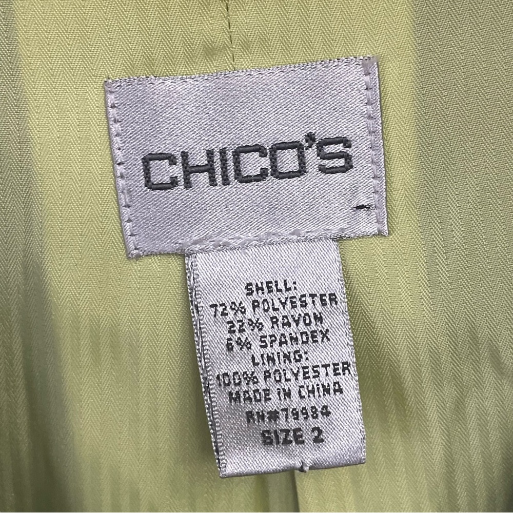 Chico's women’s Large lined Blazer Jacket - Picture 2 of 7